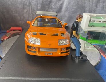 Avtomobil modelləri: Коллекционная модель Toyota Supra A80 Orange 1995 Jada Toys Art — 10