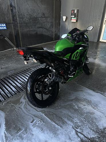 скутер с номером: Спортбайк Kawasaki, 300 куб. см, Бензин, Взрослый, Б/у — 4