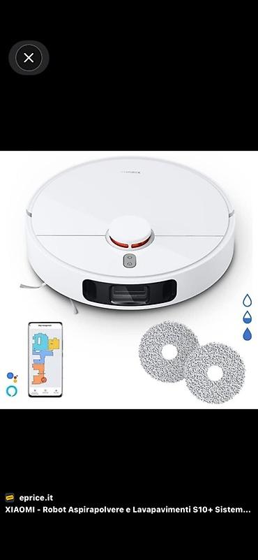 pol silen mop: Xiaomi Mi Robot Vacuum S10+ – ağıllı robot tozsoran və döşəmə yuyucu — 1