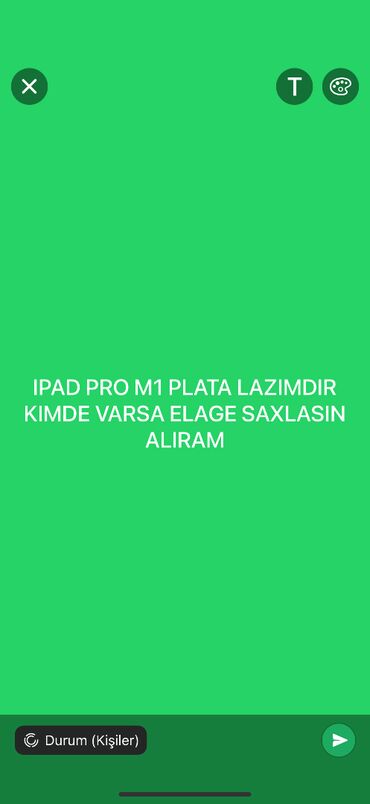 i̇pad 7: Ipad plata kimde varsa nomre ile elage saxlasin