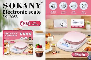 Техника и электроника: Кухонные электронные весы SOKANY SK-19058 - Диапазон взвешивания: до — 1