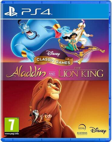 диски для ps4: Оригинальный диск!!! Disney Classic Games: Aladdin and The Lion King