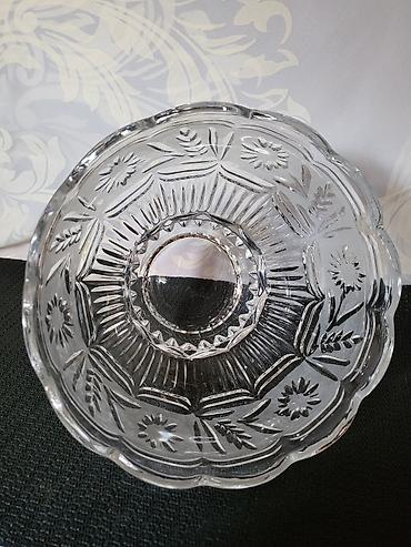 Ostali antikviteti: Cinija kristal Zajecar velika iz 70ih.god. Cinija kristal — 9