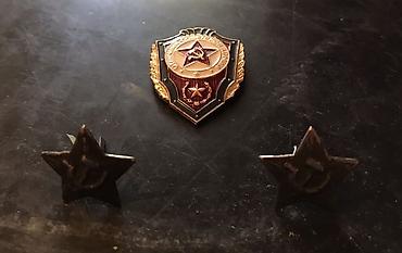 винокил: Нагрудный знак «Отличник Советской Армии» + две звёздочки со знаком — 3