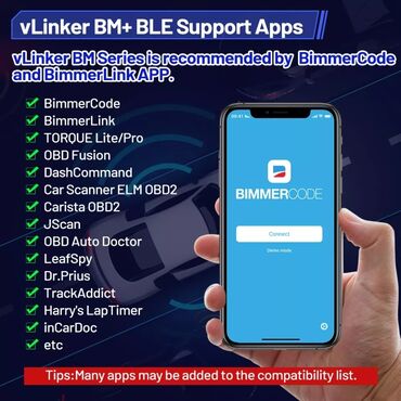 Alati za automobile: Vgate vLinker BM+ V2.2 Bluetooth 4.0 OBD2 za BMW Auto dijagnostički — 8
