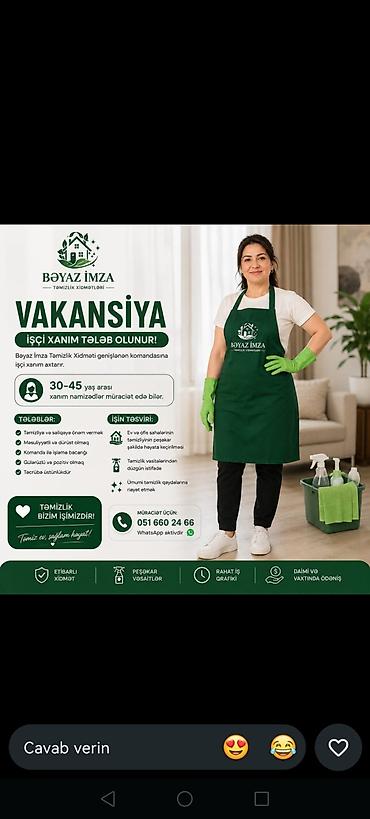 Təmizlik: Bəyaz İmza — Təmizlik Xidmətləri Xidmət paketi: - 8 saatlıq təmizlik — 2