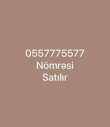 Другое: 0557775577 nömresi satılır.
4500 manata — 1