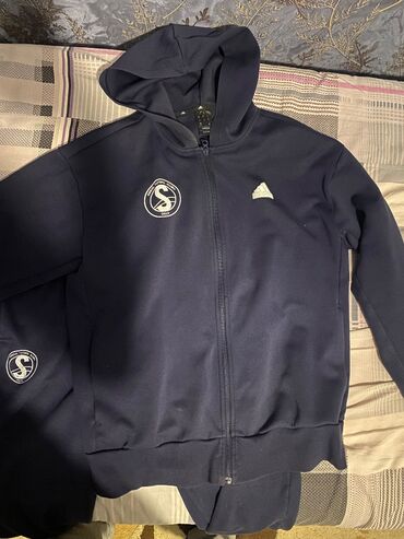 женские трикотажные спортивные костюмы: İdman dəsti, Adidas, L, rəng - Qara