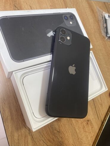 спес техники: IPhone 11, Б/у, 128 ГБ, Черный, Коробка, 82 %