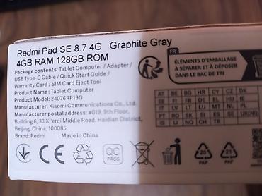 Планшеты: Планшет, Redmi, память 128 ГБ, 8" - 9", 4G (LTE), Б/у, Классический цвет - Серый — 8