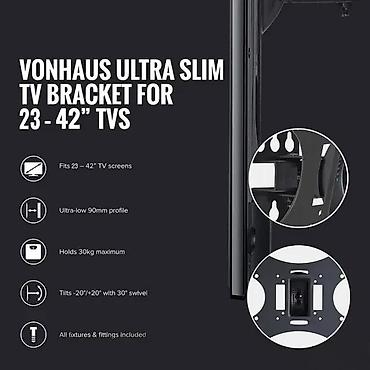 Aksesoari za TV i video: Zidni nosač za TV SCHWAIGER LWH 030 - Kompatibilan sa LED/LCD/Plasma — 7