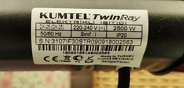kumtel radiator: Qizdirici qızdırıcı pec peç Kumtel Twinray Turk istehsali 2500 watt — 7