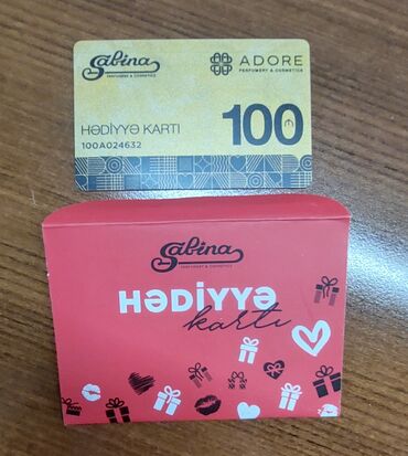 tir satışı: Teze 100 AZN Adore Sabina hediyye karti 90 manata satiram