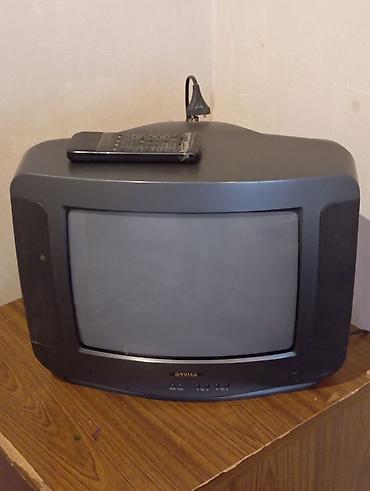 klasda kredit: Osvica 14 düymlük rəngli CRT televizor. Əsas xüsusiyyətləri: - Brend — 1