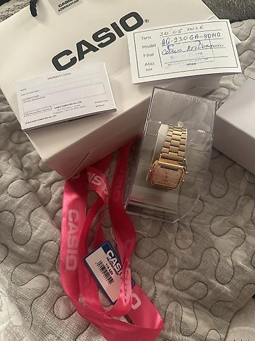 Наручные часы: Orginal Casio Qızılı rəngli qadın qol saatı 120azn alınıb - — 2