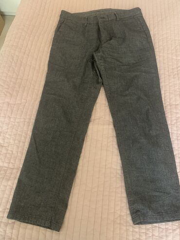 теплые брюки мужские: Брюки Massimo Dutti, M (EU 38), цвет - Серый