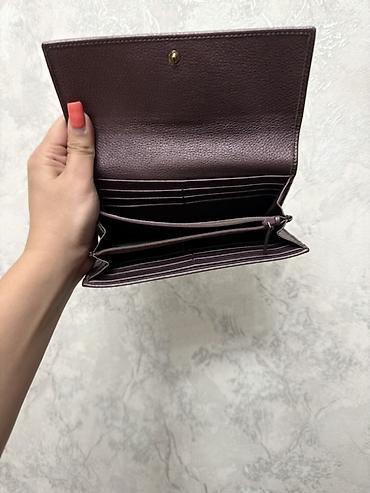 Portmone, pulqabıları: Gucci qadın pulqabı – orijinal dizayn - Material: toxumalı təbii dəri — 2