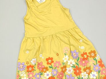 szyfonowa bluzka w kwiaty: Sukienka, H&M, 8 lat, 122-128 cm, stan - Dobry