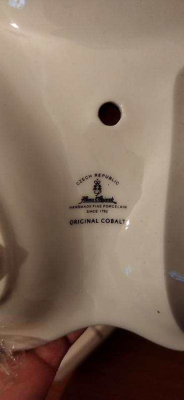 original cobalt: Çexiya istehsalı orijinal kobalt porselen qəlyanaltı/şirniyyat — 3
