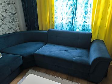 kunc divanlar ucuz: Künc divan, Yeni, Açılan, Bazalı, Vеlur parça, Çatdırılma yoxdur — 6