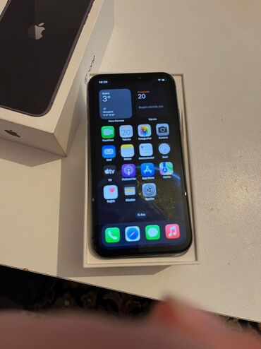 Apple iPhone: IPhone 11, 128 GB, Matte Space Gray, Zəmanət, Face ID, Sənədlərlə