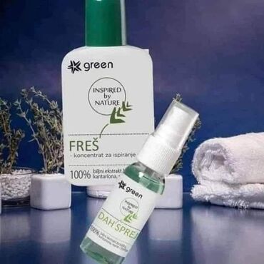 sampon za kovrdzavu kosu: Green dah sprej i koncentrat za ispiranje usta Antibakterijsko