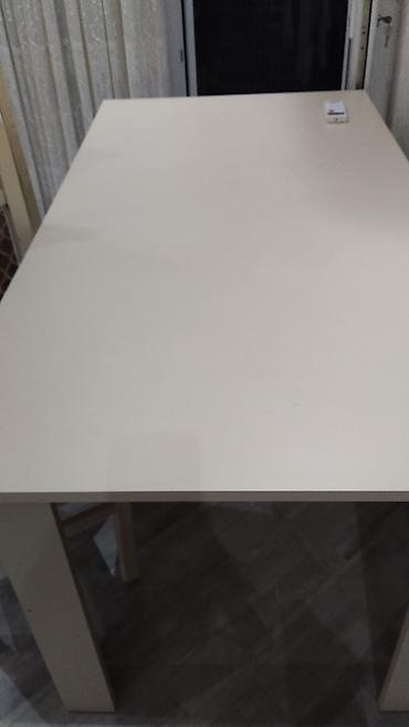 boyama seti: Krem rəngli yemək masası və 3ədəd stul dəsti - Stil: Klassik-minimal — 3