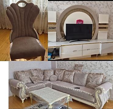pufik stol: İşlənmiş, Divan, TV altlığı, Masa və oturacaqlar, Kredit yoxdur — 1
