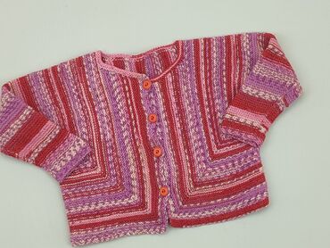 sweterek w pepitkę: Kardigan, 0-3 m, stan - Dobry