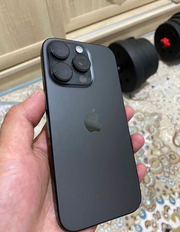 продаю телефон: IPhone 16 Pro, Жаңы, 128 ГБ, Black Titanium, Коргоочу айнек, Каптама, Стилус, 100 %