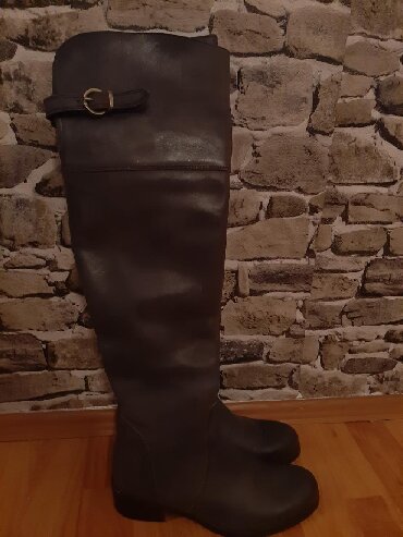 ravne čizme do kolena: High boots, 36