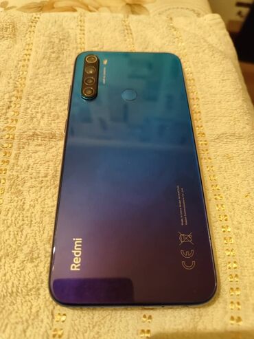 xiaomi телефон: Xiaomi, Redmi Note 8, Новый, 64 ГБ, цвет - Голубой, 2 SIM