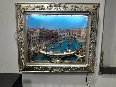 табло фото: Фото рамка с подсветкой Венеция производства Италия размеры 37см длина