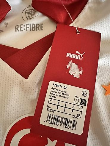 Kişi geyimləri: Futbolka, Puma, S, rəng - Ağ — 2