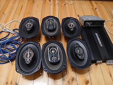 Avtomobil üçün audio dəst - 6 ədəd oval akustik kolonkalar (9x6”
