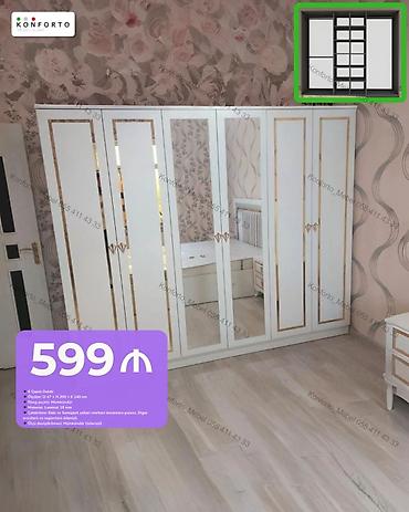 Düz dolab, Yataq otağı üçün, Paltar üçün, Açılan, Korpuslu, 6 qapı lalafo.az -da Düz dolab, Yataq otağı üçün, Paltar üçün, Açılan, Korpuslu, 6 qapı