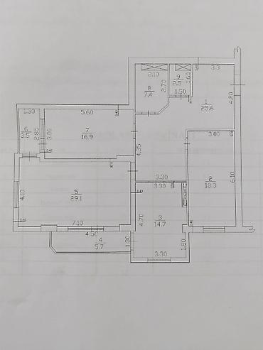kupca: 3 otaqlı, Yeni tikili, 123 kv. m — 2
