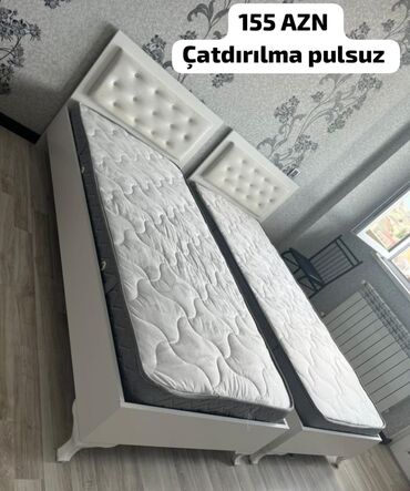 продам кровать двуспальную бу: Односпальная кровать, Без подьемного механизма, С матрасом, Без выдвижных ящиков