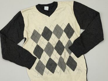 sweterek ze złotą nitką: Sweater, 5-6 years, 110-116 cm, condition - Good
