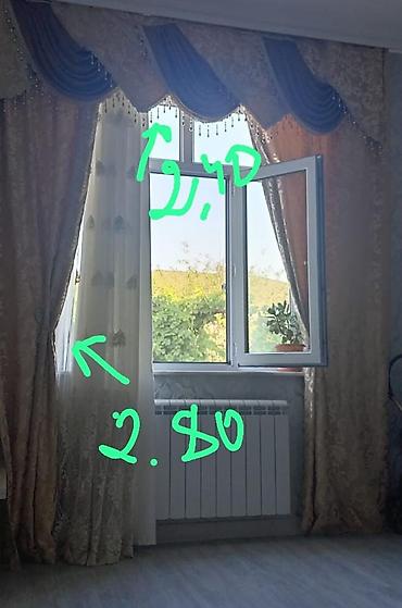 Pərdə dəsti - Ölçülər: en 1,25 m (mətndə/şəkildə qeyd), hündürlük lalafo.az -da Pərdə dəsti - Ölçülər: en 1,25 m (mətndə/şəkildə qeyd), hündürlük