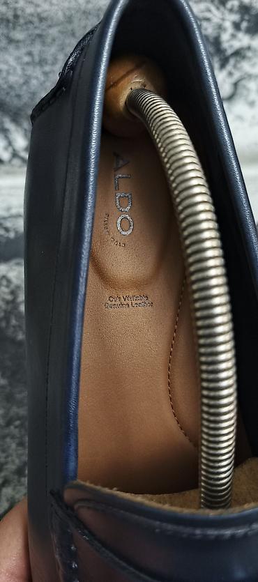 Ayaqqabılar: Кожаные макасины Голандского бренда ALDO . Размер 44 .Цвет синий — 7