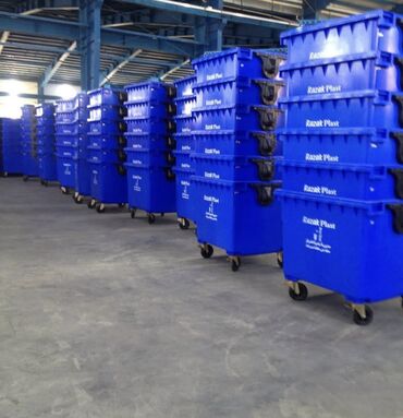 Tullantı qabları: 1.100litr pedalli 265m zemanet verilir sertifikatı var köçürmə