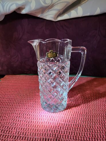 Čajnici: Bokal nov Zajecar kristal,led kristal 70te. Bokal je nov,sve na — 1