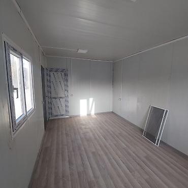Контейнеры: 3.00 x 6.00 sanitar qovsaqli sendiviç ofis. Divar : 50mm sendiviç — 6