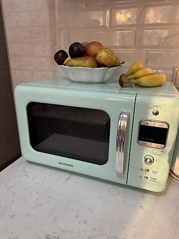 Daewoo mikrodalğalı soba – retro dizayn, nanə-yaşıl rəngv lalafo.az -da Daewoo mikrodalğalı soba – retro dizayn, nanə-yaşıl rəngv