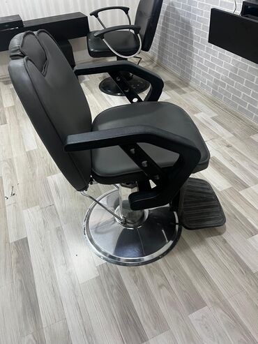 садовая мебель: Kişi salonu üçün peşəkar bərbər kreslosu - Rəng: qara - Material