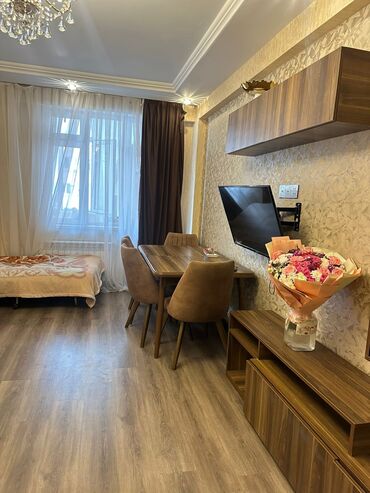 Uzunmüddətli kirayə mənzillər: Tam mebellı mənzil interyeri Ünvan: Yeni Yasamal, 77 nin son — 14