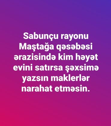 xirdalanda ev alqi satqisi: Kim Maştağa qəsəbəsi ərazisində həyət evini satırsa biz satmaqda