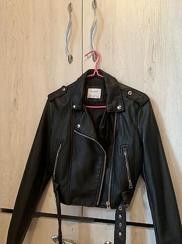 leopard 7: Кожанная куртка Bershkaотличное состояние надевали пару раз — 1