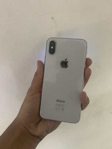 цена телефона айфон: IPhone X, Б/у, 64 ГБ, Белый, Чехол, 100 %